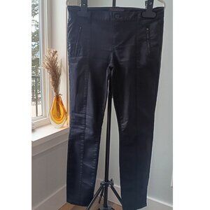 Size 10 Tommy Hilfiger Jegging Legging Women Deep Blue Shiney With Zipper Pocket
